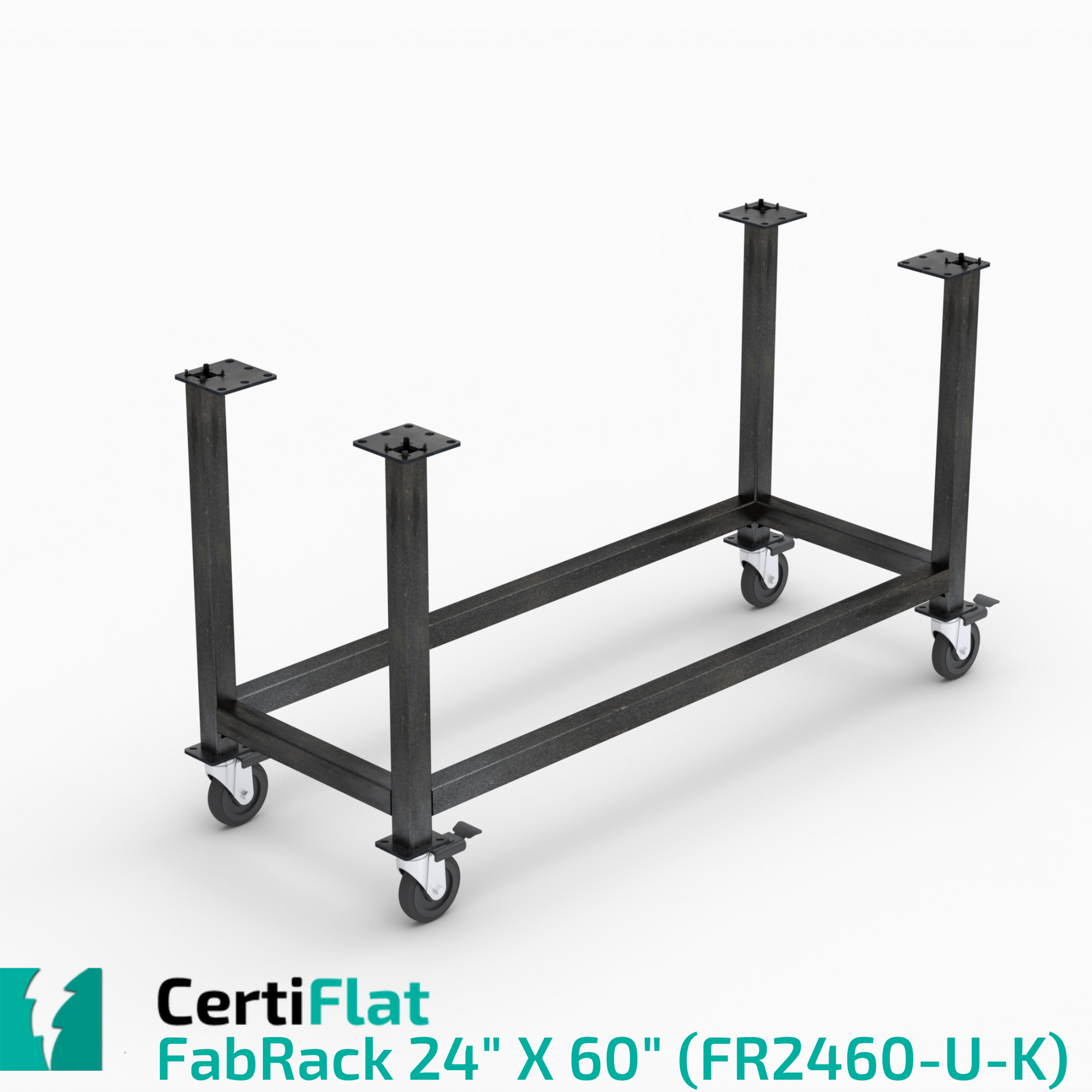 CertiFlat FabBlock Kit - FR2460-U-K, 24"X60" FabRack CNC Tube Laser Leg Kit For FabBlocks