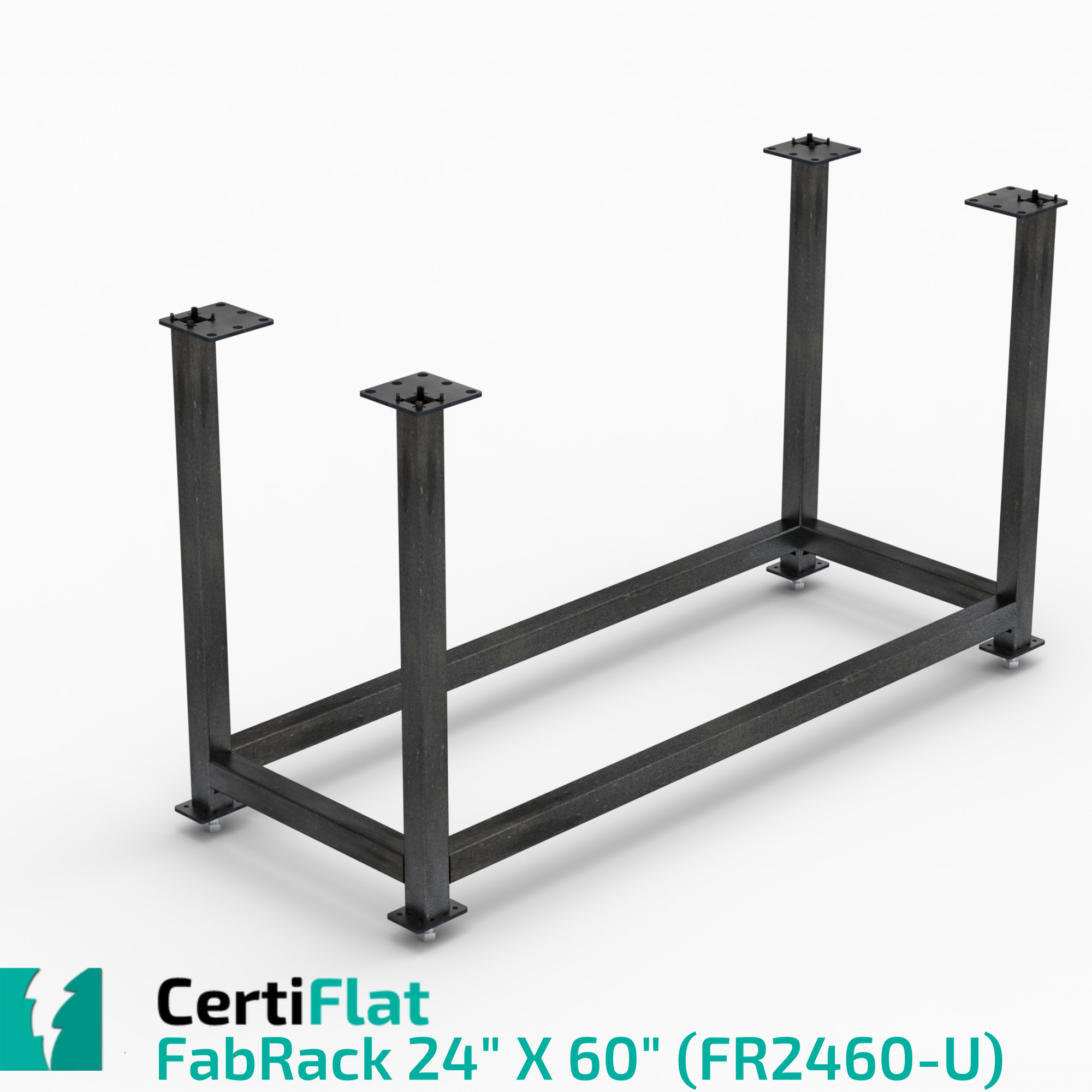 CertiFlat FabBlock Kit - FR2460-U, 24"X60" FabRack CNC Tube Laser Leg Kit For FabBlocks