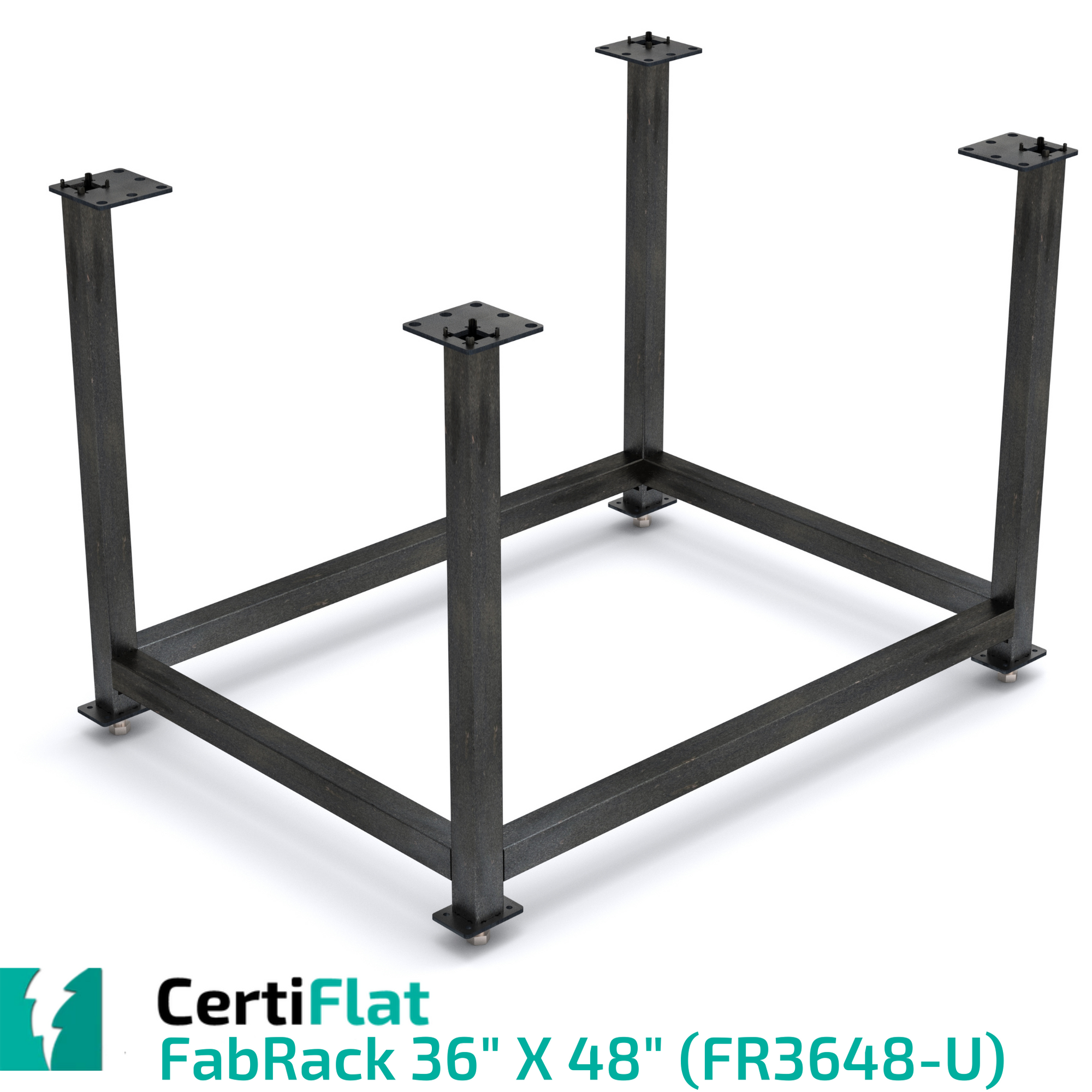 CertiFlat FabBlock Kit - FR3648-U 36"X48" FabRack CNC Tube Laser Leg Kit For FabBlocks
