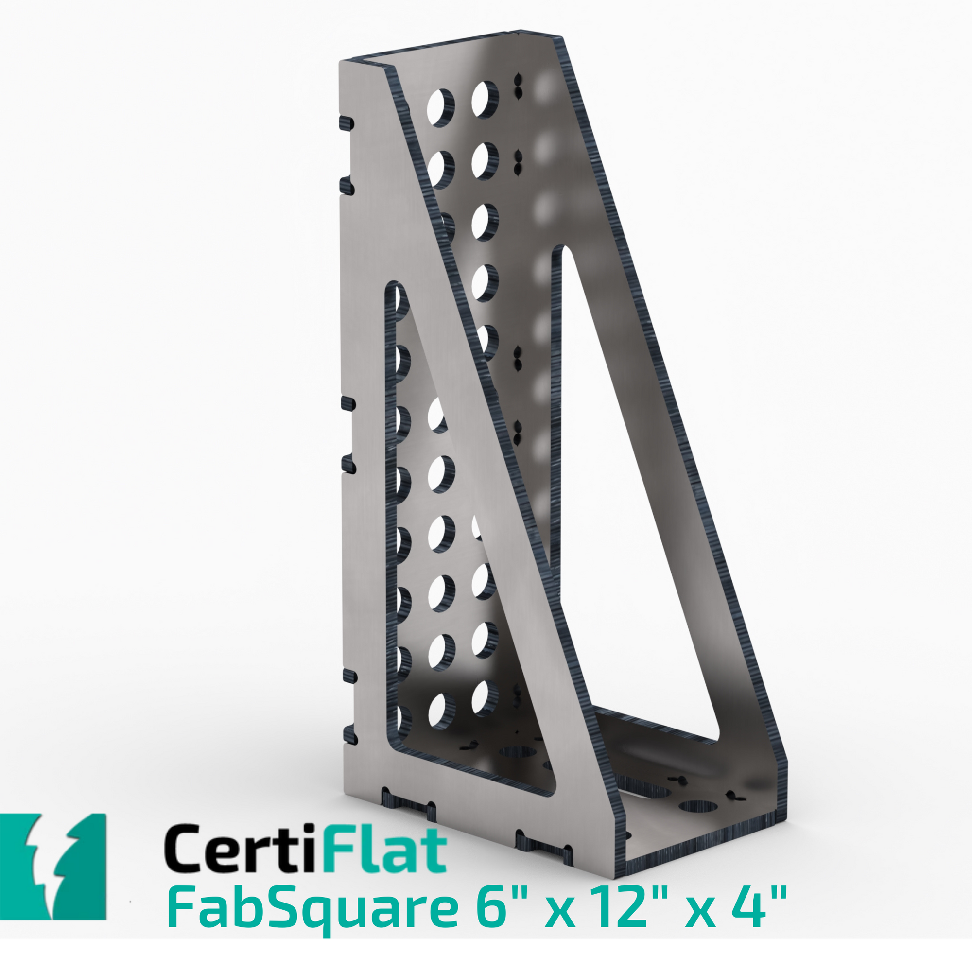 CertiFlat welding square FS61290-4 6"X12"X4" Wide U-Weld FabSquare Kit 90 Degree