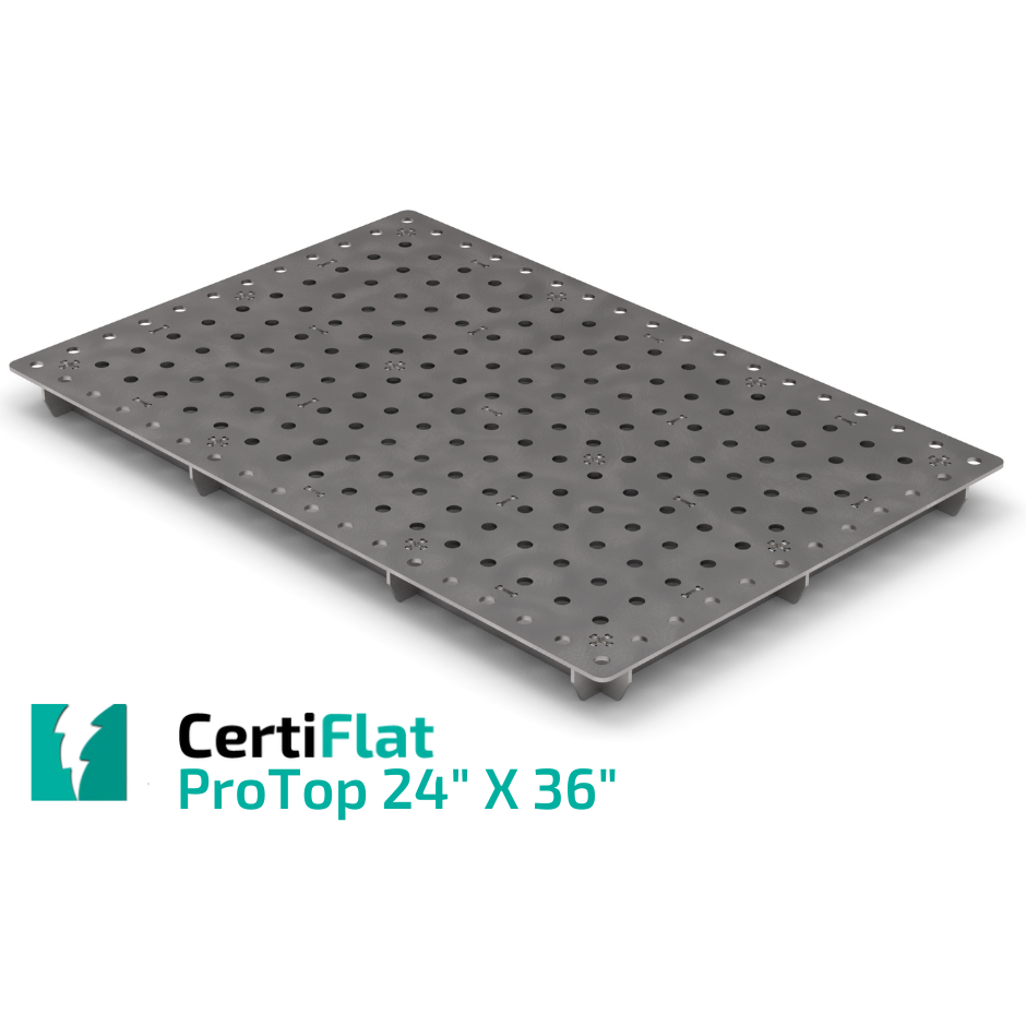 Pro Top Table Kit - 2'X3' (24" x 36") Large Heavy Duty Welding Table Top Kit-CertiFlat By Tab & Slot U-Weld, WT2436-Pro