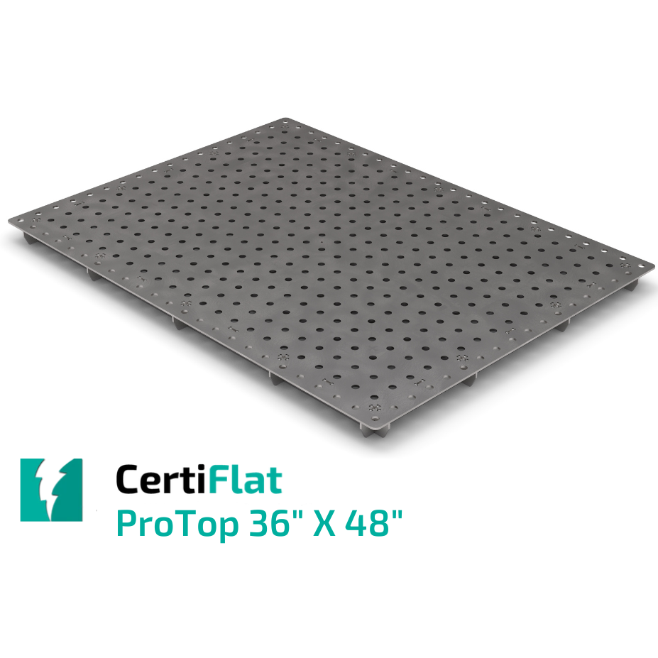 Pro Top Table Kit - 3'X4' (36" x 48") Large Heavy Duty Welding Table Top Kit-CertiFlat By Tab & Slot U-Weld WT3648 ProTop