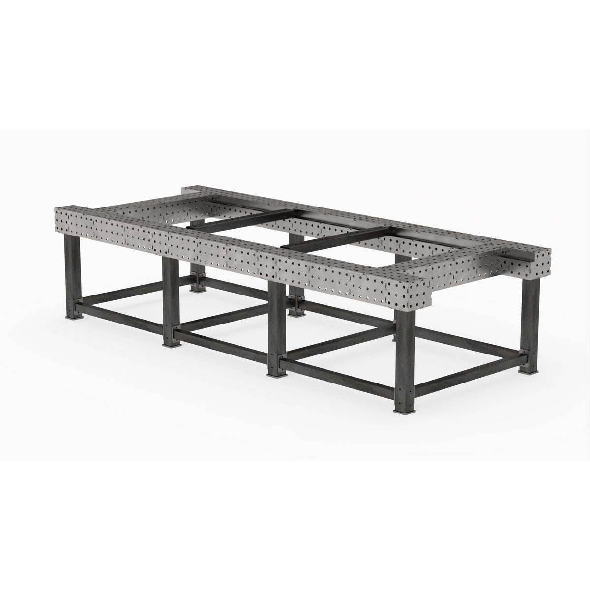 CertiFlat Chassis Table 48&quot; X 118&quot;, Fabrication Table Heavy Duty