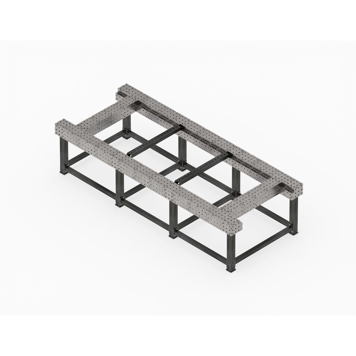 CertiFlat Chassis Table 48&quot; X 118&quot;, Fabrication Table Heavy Duty
