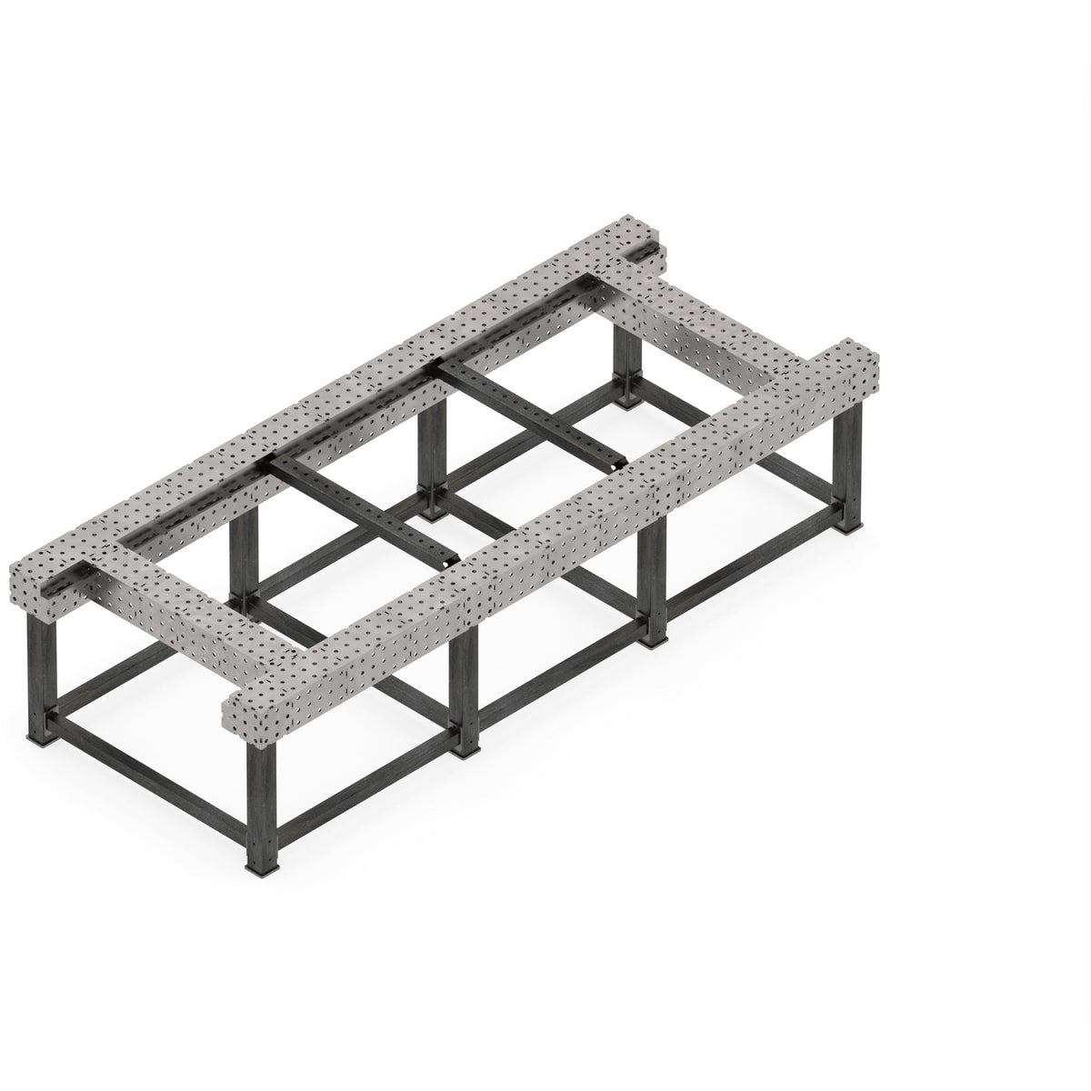 CertiFlat Chassis Table 48&quot; X 118&quot;, Fabrication Table Heavy Duty