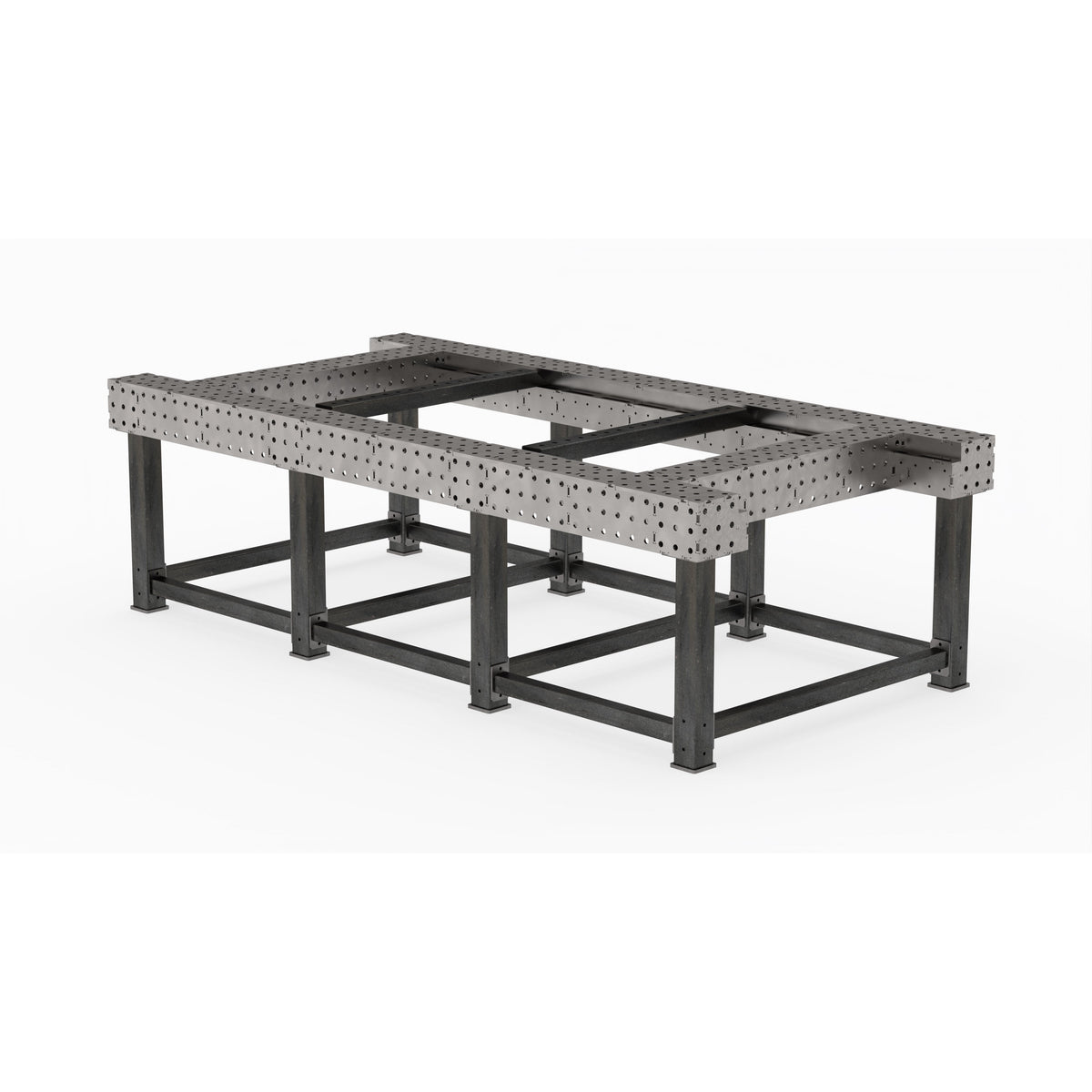 CertiFlat Chassis Table 48&quot; X 96&quot;, Fabrication Table Heavy Duty