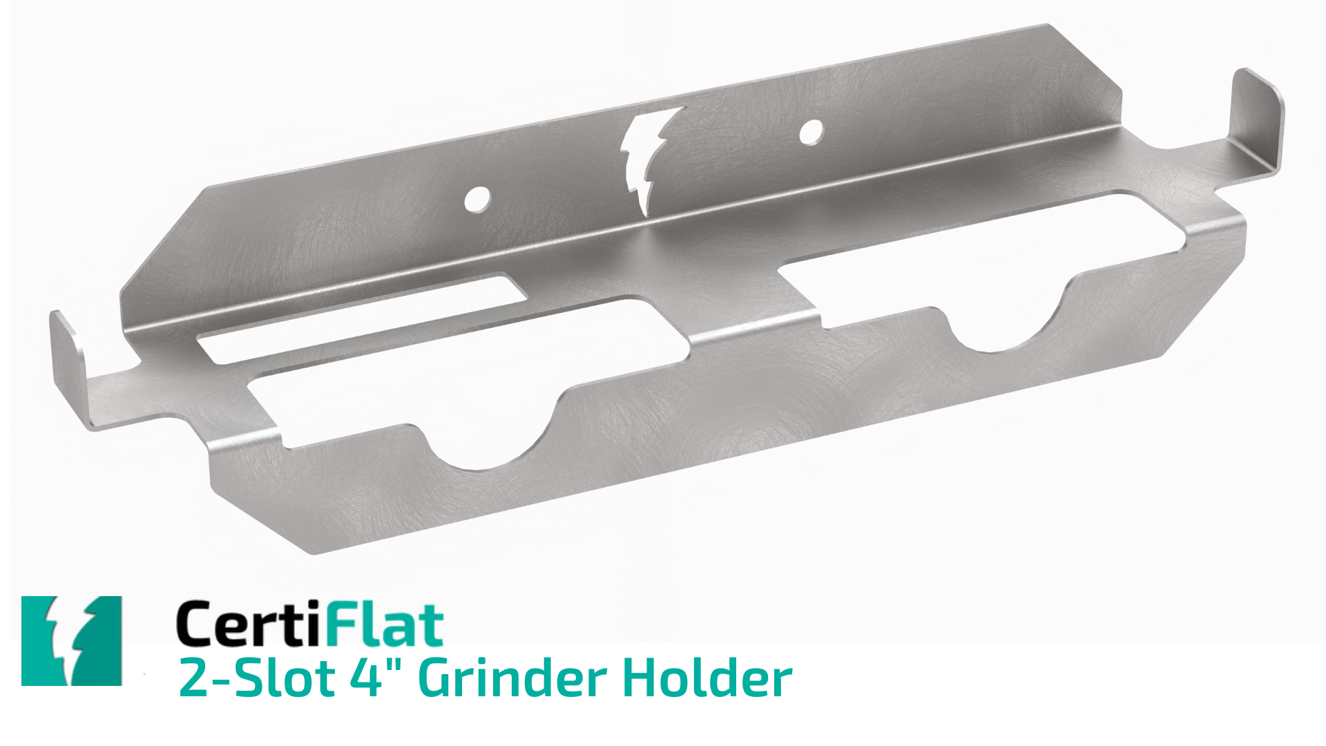 CertiFlat 2-Slot 4" Grinder Holder from WeldTables.com 