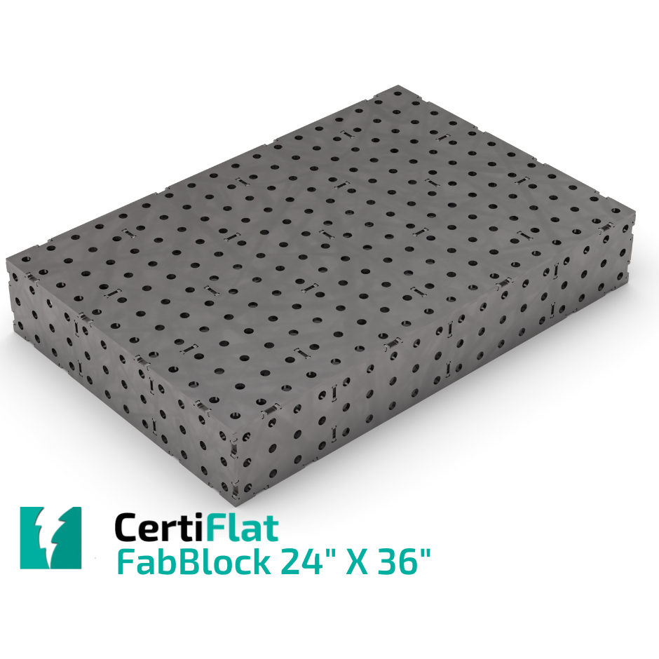 CertiFlat FabBlock - 24&quot;x36&quot; - Industrial Welding Table