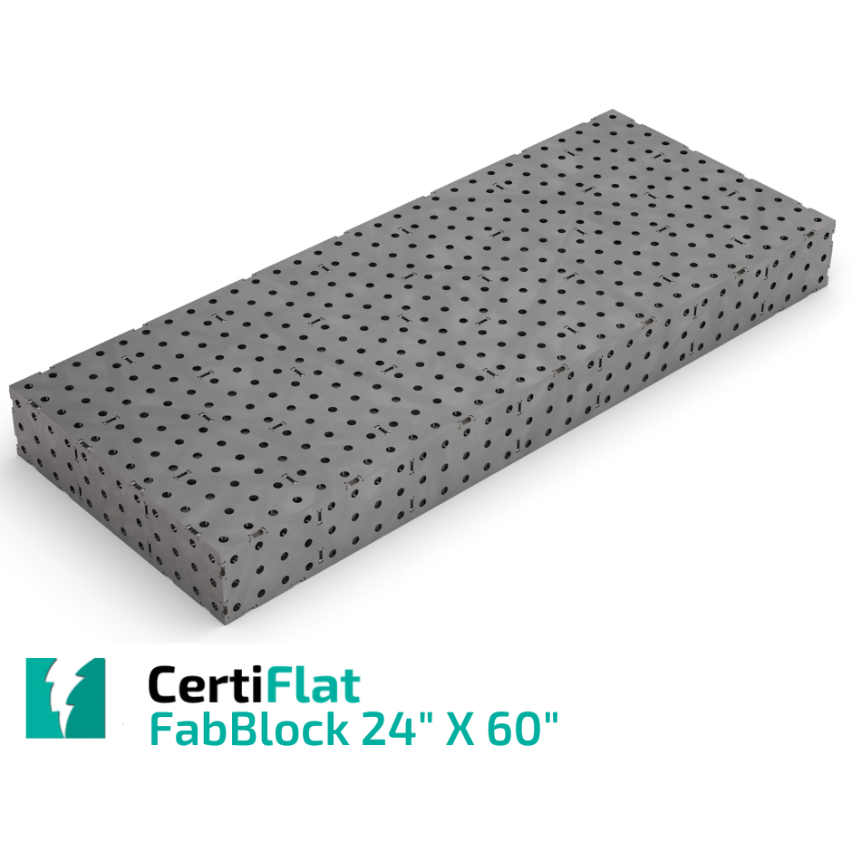 FabBlock Kit 24" x 60" - FB2460 FabBlock U-Weld Kit Modular Welding Table Kit By CertiFlat