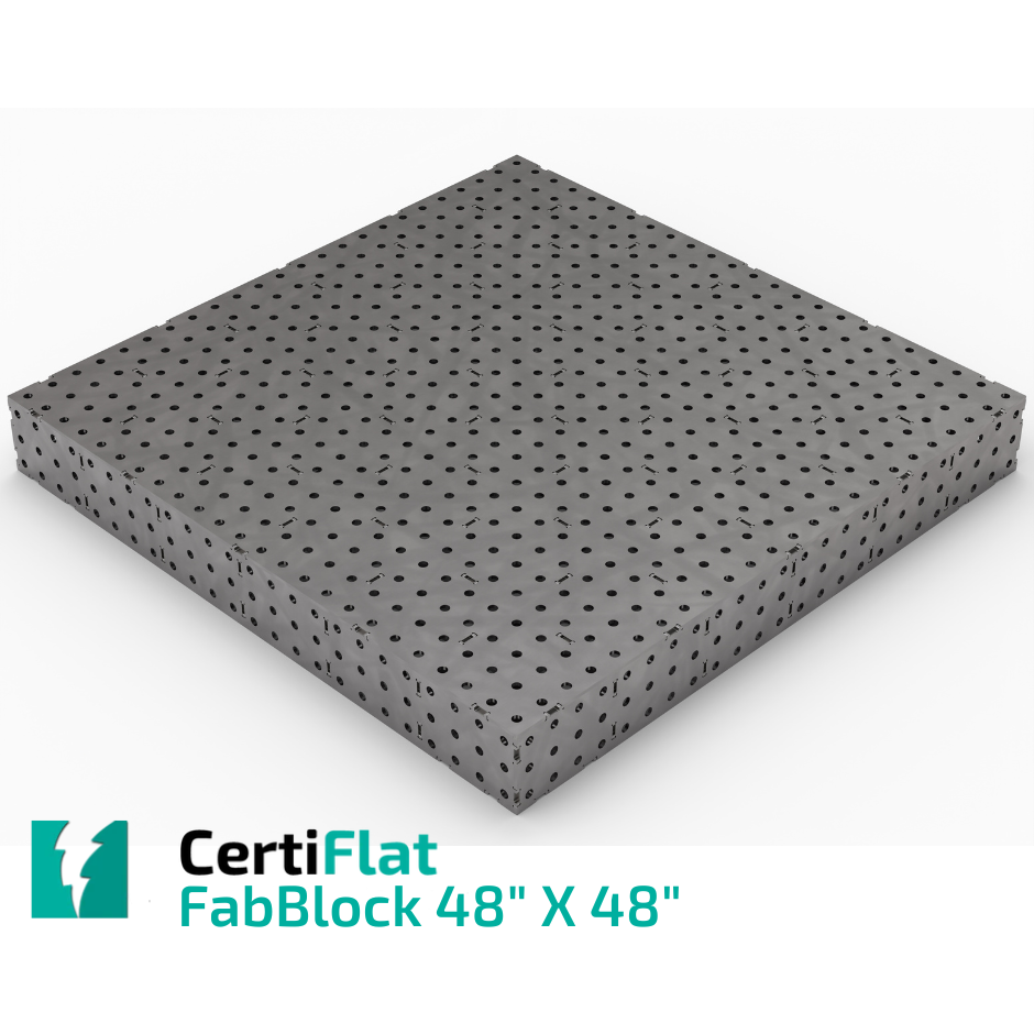 FabBlock Kit - FB4848 CertiFlat FabBlock U-Weld Kit Modular Welding Table 48&quot; X 48&quot;