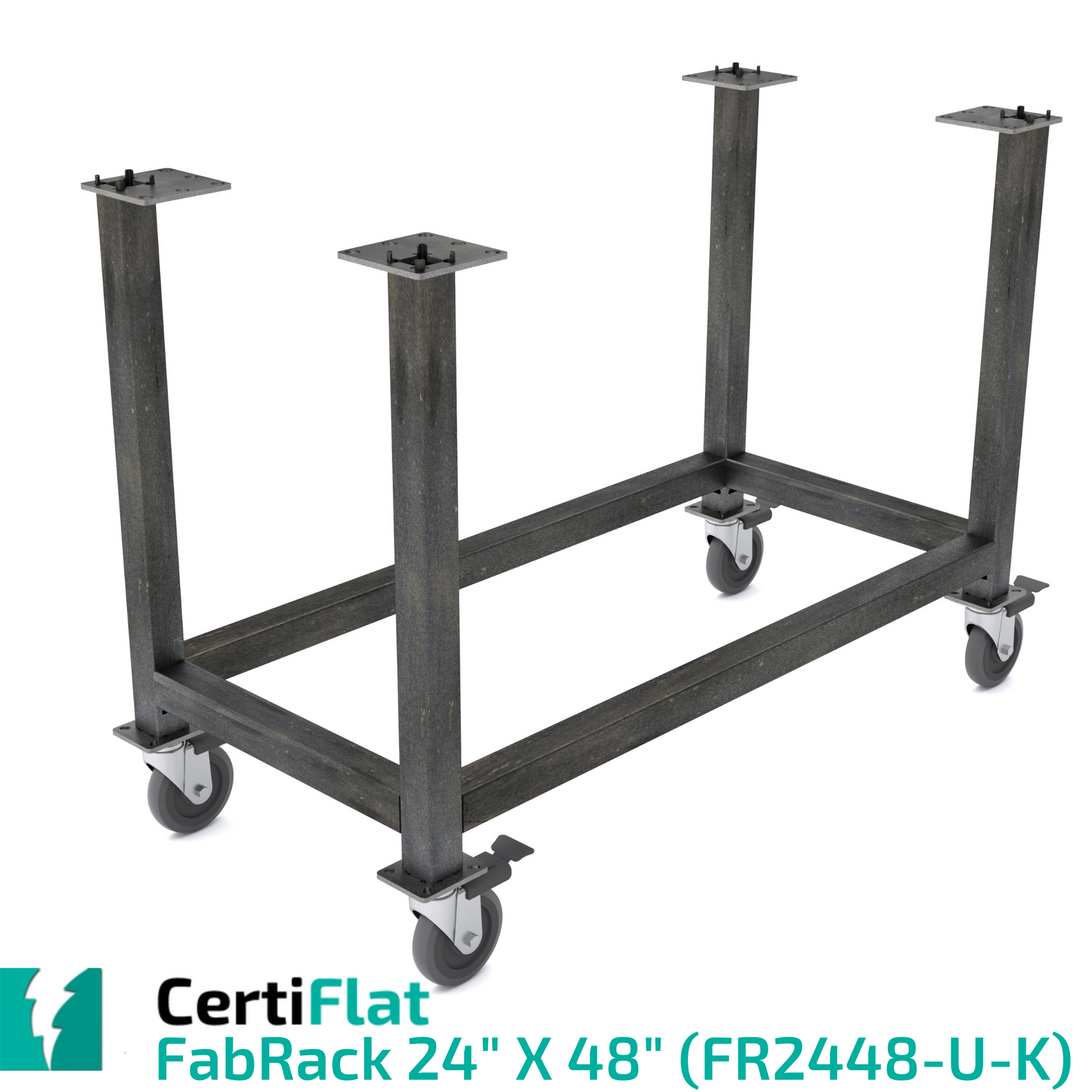 CertiFlat fr2448 24x48 fabrack cnc tube laser leg kit for fabblocks