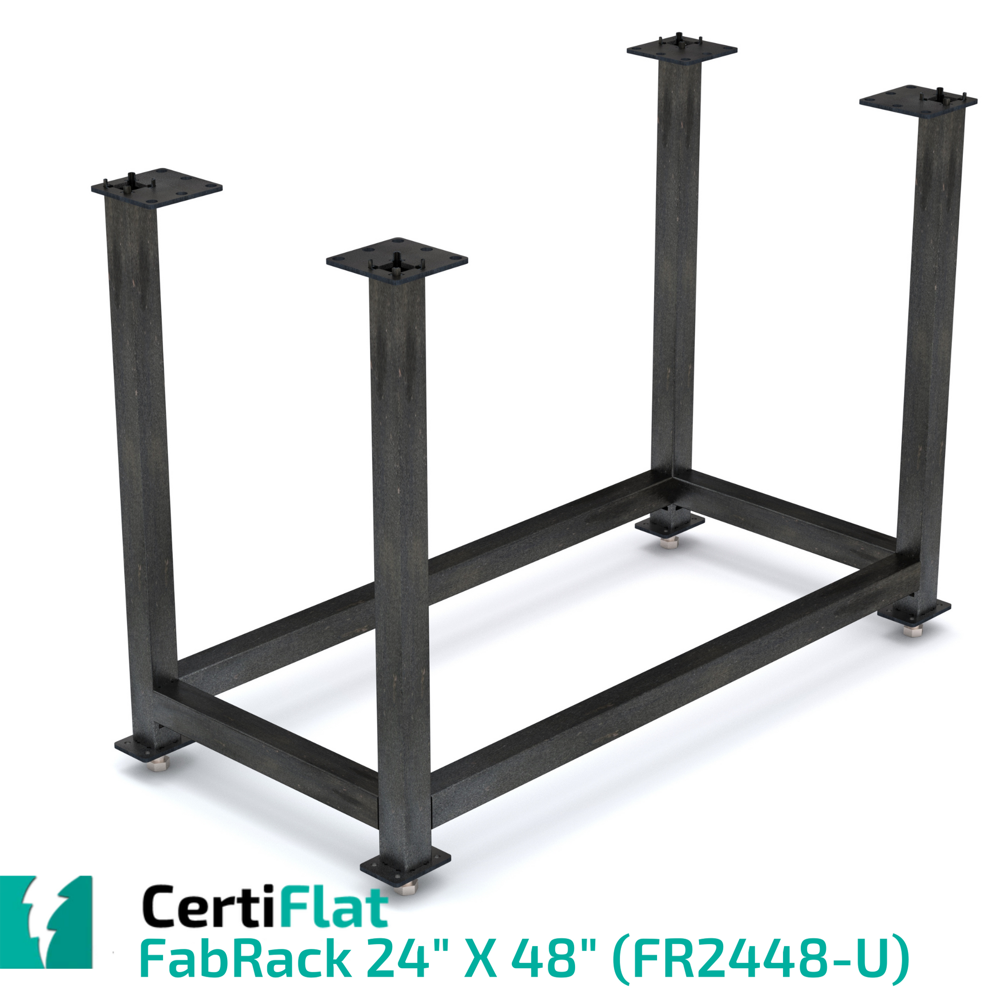 CertiFlat fr2448 24x48 fabrack cnc tube laser leg kit for fabblocks