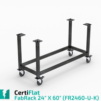 CertiFlat FabBlock Kit - FR2460-U-K, 24"X60" FabRack CNC Tube Laser Leg Kit For FabBlocks