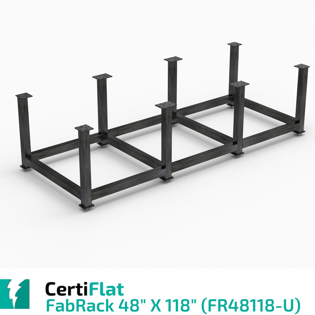 CertiFlat FabBlock Kit - FR48118 48&quot;X118&quot; FabRack CNC Tube Laser Leg 8 Kit For FabBlocks