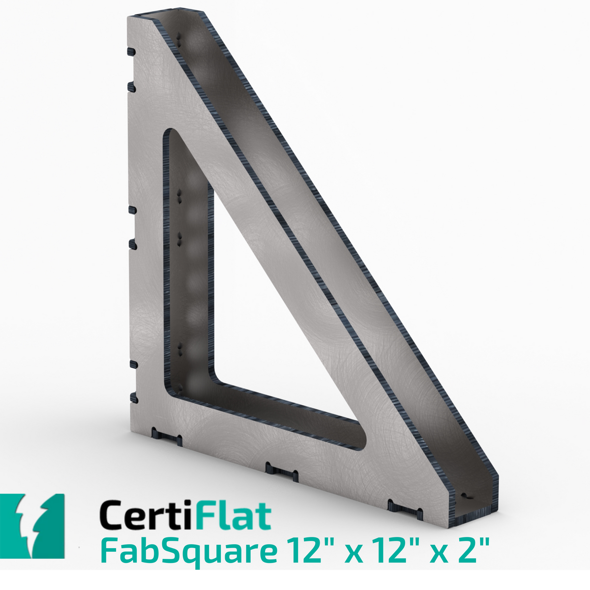 CertiFlat 12&quot;X12&quot;X2&quot;w 90 Degree FabSquare U-Weld Kit-FS121290-2