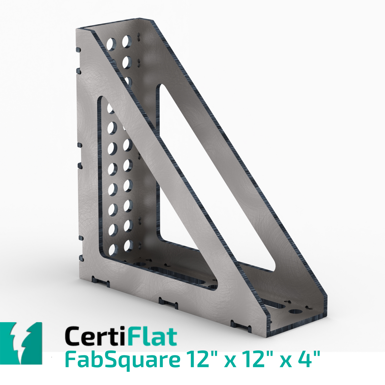 CertiFlat 12"X12" - 4"WIDE 90 Degree FabSquare U-Weld Kit-FS121290-4