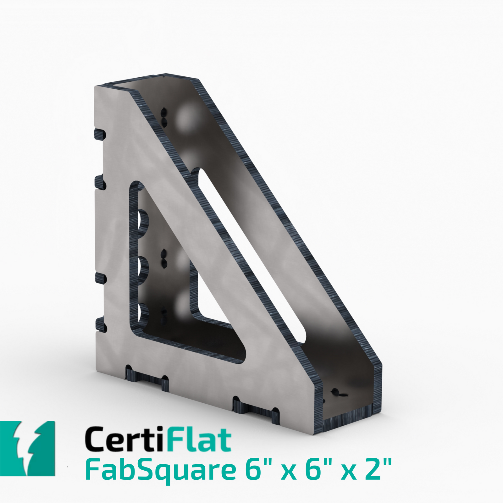 CertiFlat 6"X6"X2" Wide 90 Degree FabSquare U-Weld Kit