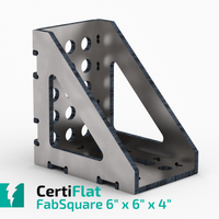 CertiFlat FS6690-4 6"X6"X4" Wide 90 Degree FabSquare U-Weld Kit