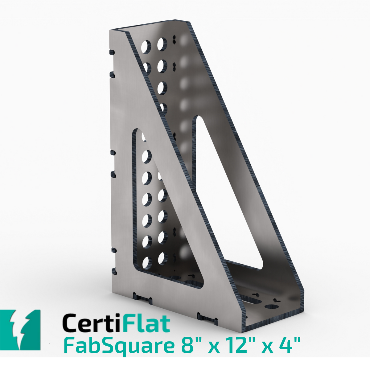 CertiFlat 8&quot;X12&quot;X4&quot; with 90 Degree FabSquare U-Weld Kit-FS81290-4