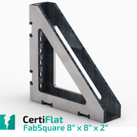 CertiFlat FS8890-2 8"X8"X2" Wide 90 Degree FabSquare U-Weld Kit
