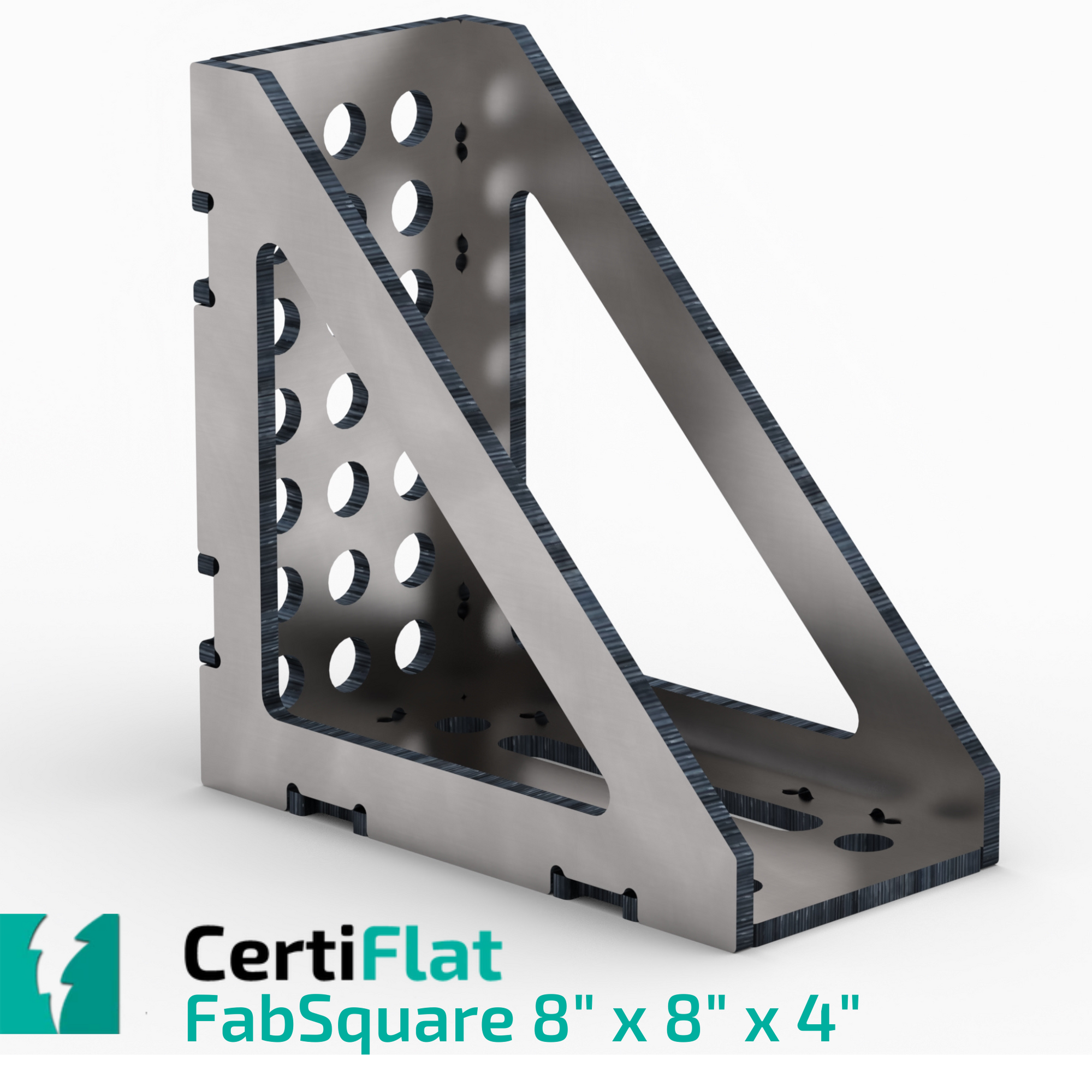 CERTIFLAT 8"X8"X4" WIDE 90 DEGREE FABSQUARE