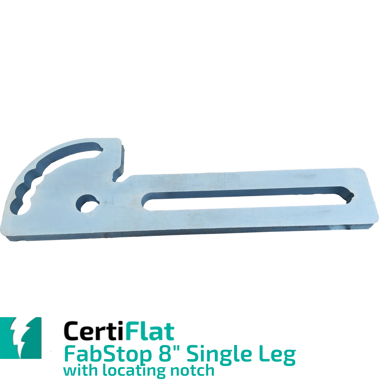 CertiFlat 8" Single Leg FabStop with Locating Notch