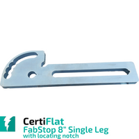 CertiFlat 8" Single Leg FabStop with Locating Notch