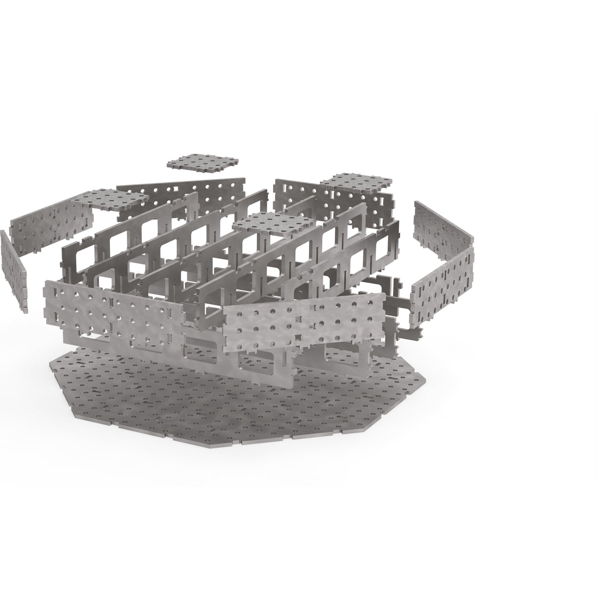 CertiFlat Octagonal OctoBlock 48 inch industrial welding and fabrication tables 48&quot;