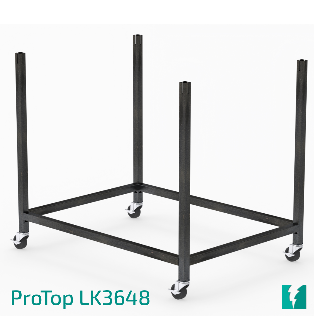 CertiFlat ProTop Leg Kit 36&quot; X 48&quot;, LK3648 with Casters