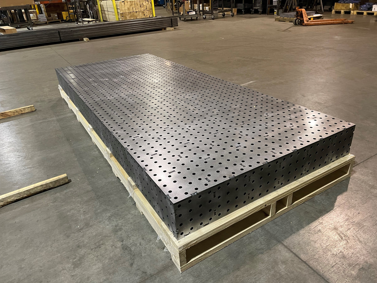 #SALE# FabBlock - 48&quot; x 118&quot; - Industrial Welding Table - 3/8&quot; Thick - Fully Assembled