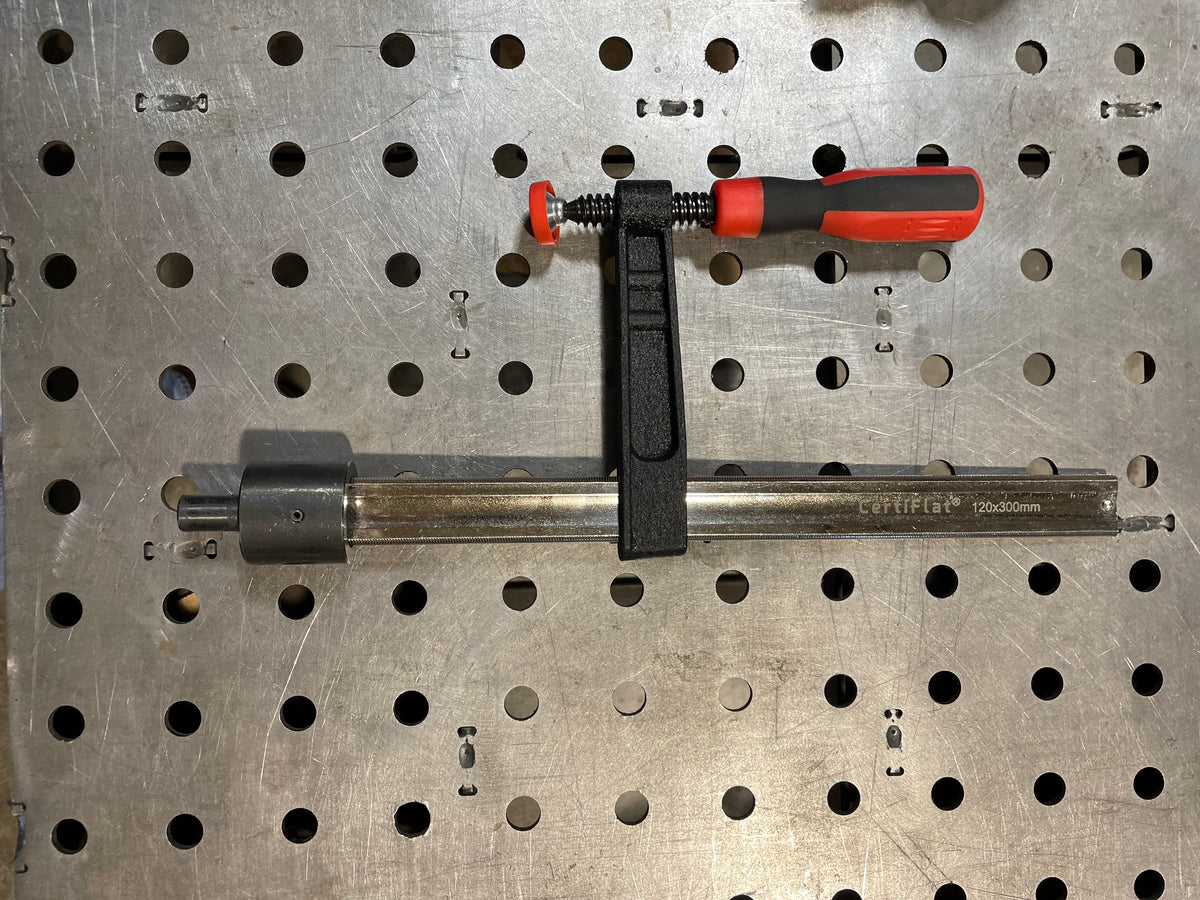 CertiFlat 16MM Welding Table Clamp - Composite Handle + Fixed Throat