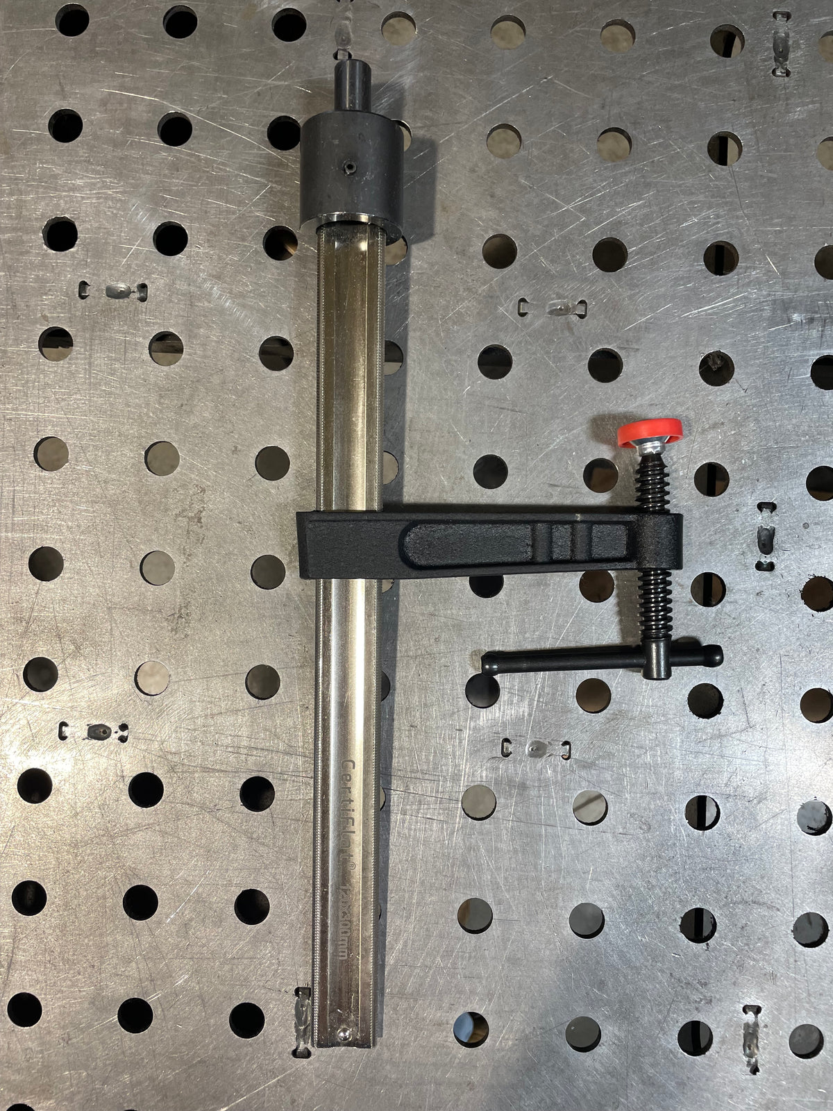 CertiFlat 16MM Welding Table Clamp, T-type Handle + Fixed Throat