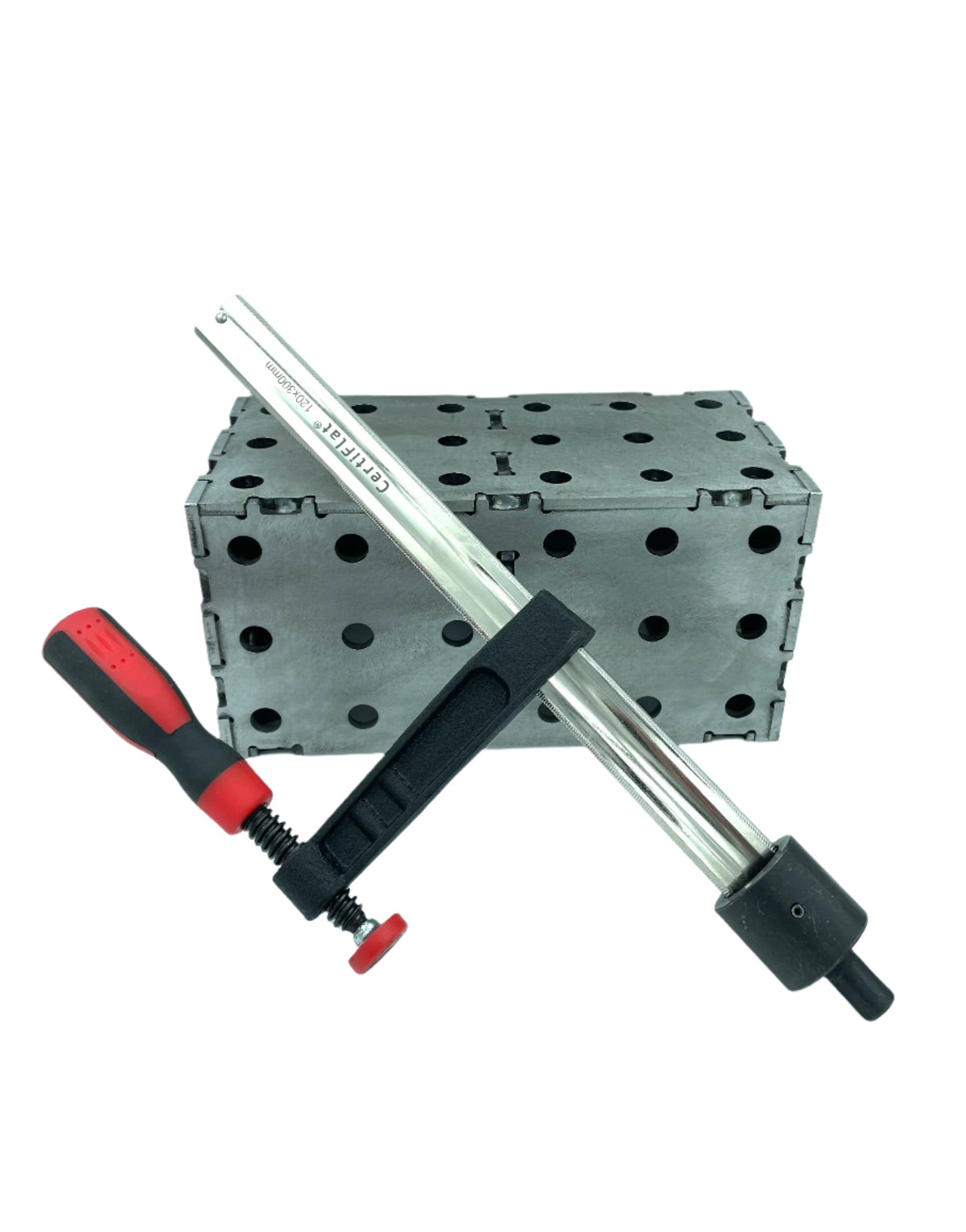 CertiFlat 16MM Welding Table Clamp - Composite Handle + Fixed Throat