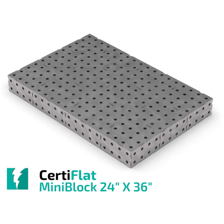 CertiFlat MiniBlock - 24&quot;X36&quot; - Heavy Duty Welding Table