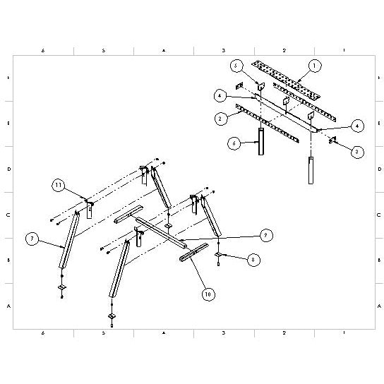 FH440A 40&quot; Adjustable FabHorse 32&quot;- 40&quot; Height infinite Adjustment