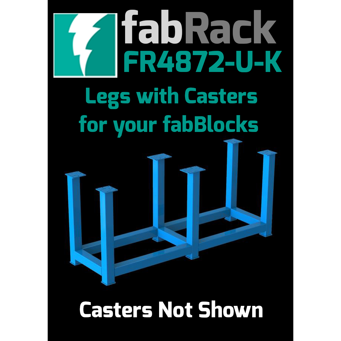 Certiflat 48&quot;X72&quot; FabRack with Casters for FabBlock