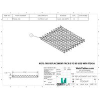 Replacement Slats for CertiFlat 24" Wide Plasma Tables