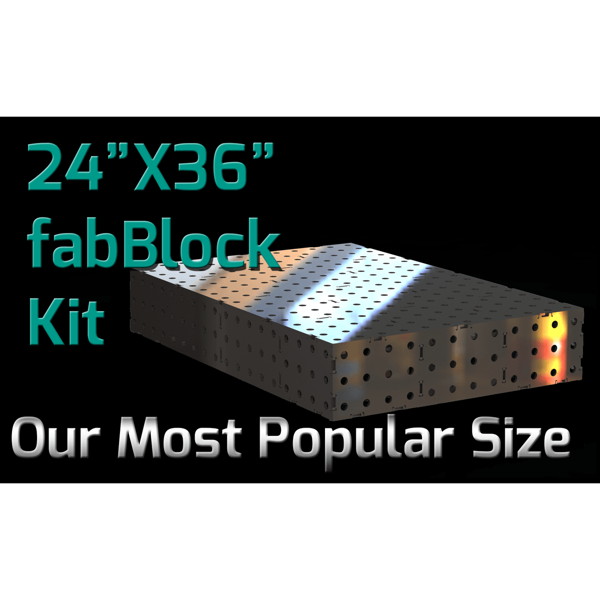 FabBlock Kit - CertiFlat FB2436 FabBlock U-Weld Kit Modular Welding Table