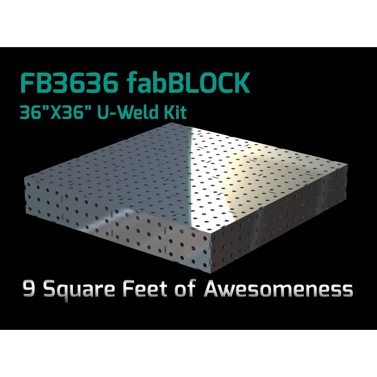 FabBlock Kit - FB3636 CertiFlat FabBlock U-Weld Kit Modular Welding Table