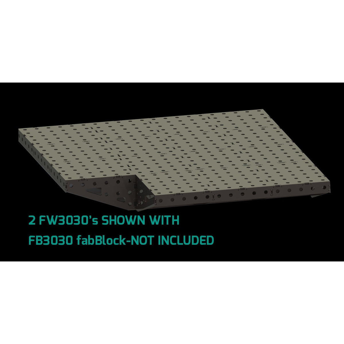 FW3012 CertiFlat FabWing 30&quot; X 12&quot; Extension Table